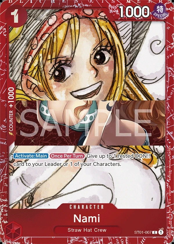 Nami (ST01-007_p1) Alt Art One Piece card