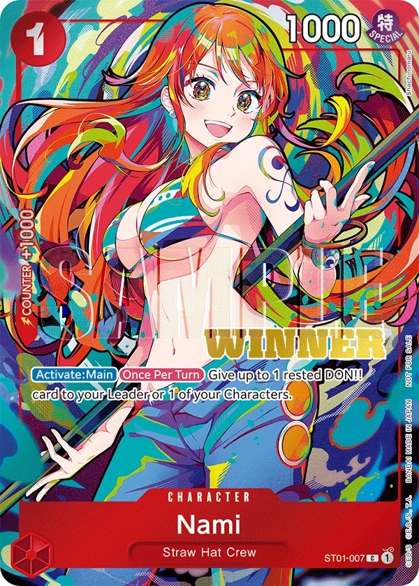 Nami (ST01-007_p5) Alt Art One Piece card