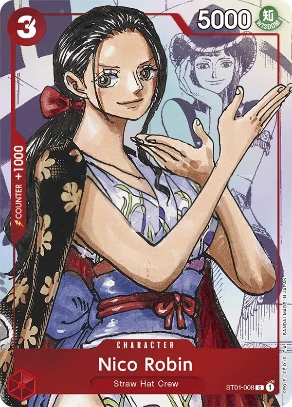 Nico Robin (ST01-008_p1) Alt Art One Piece card