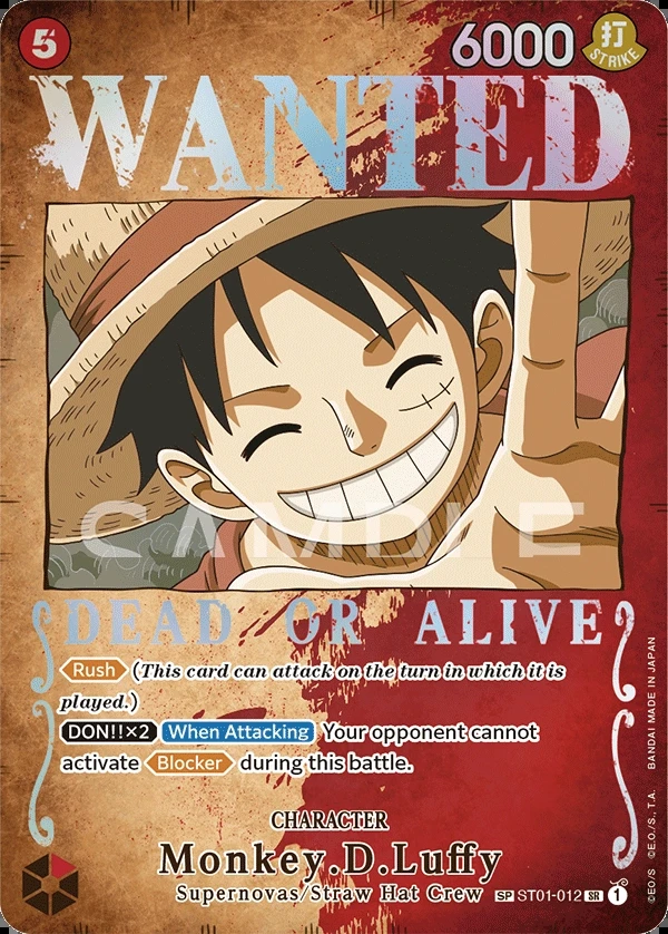 Monkey.D.Luffy (ST01-012_p1) SP One Piece card