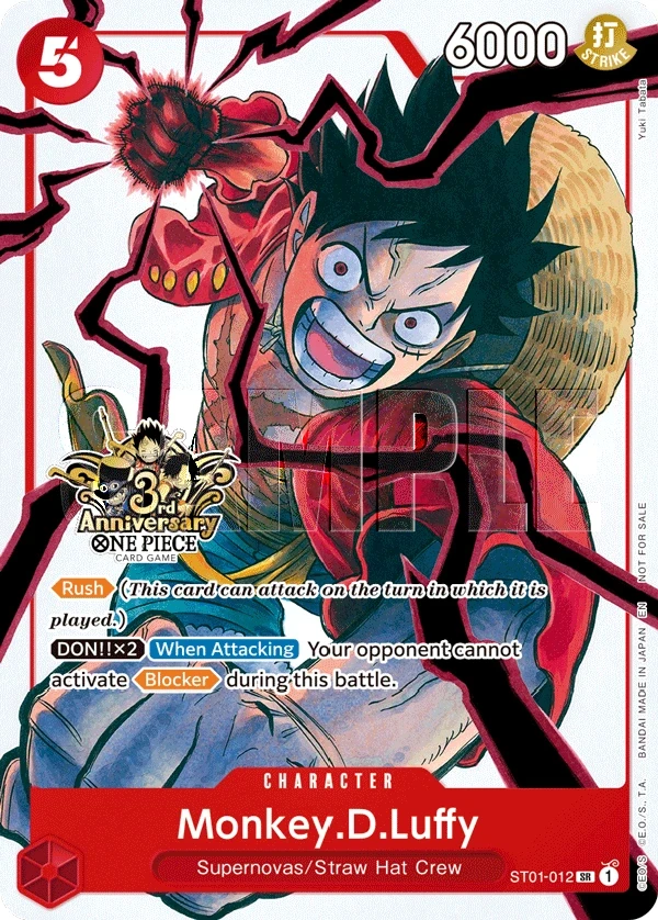 Monkey.D.Luffy (ST01-012_p5) Alt Art One Piece card