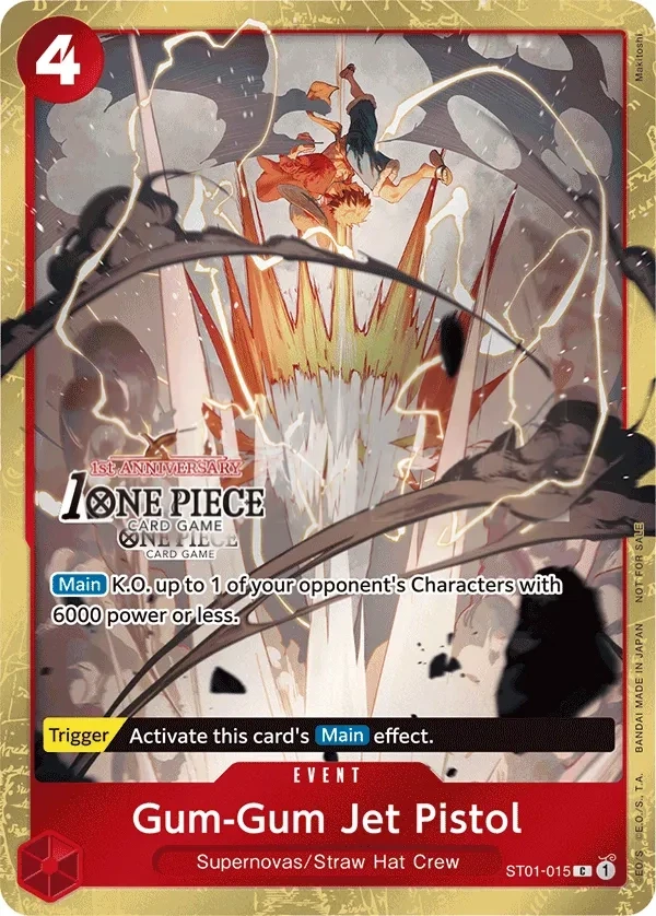 Gum-Gum Jet Pistol (ST01-015_p1) Alt Art One Piece card