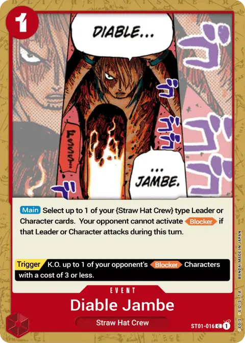 Diable Jambe (ST01-016) One Piece card