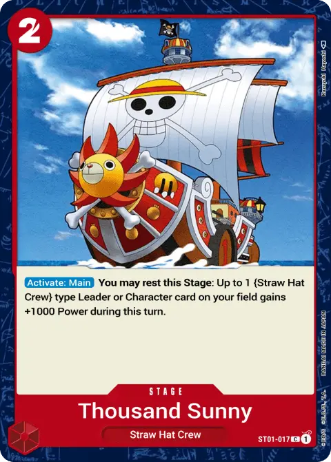 Thousand Sunny (ST01-017) One Piece card