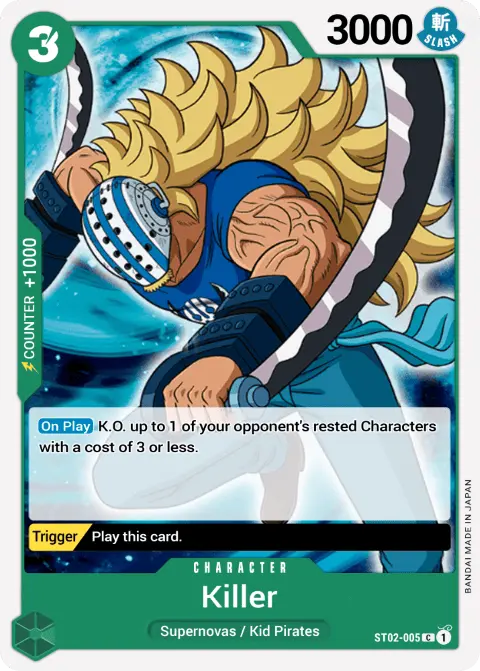 Killer (ST02-005) One Piece card