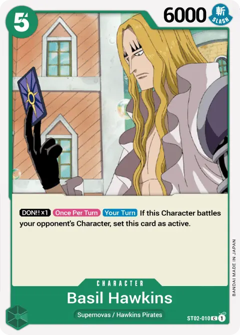 Basil Hawkins (ST02-010) One Piece Card Game card