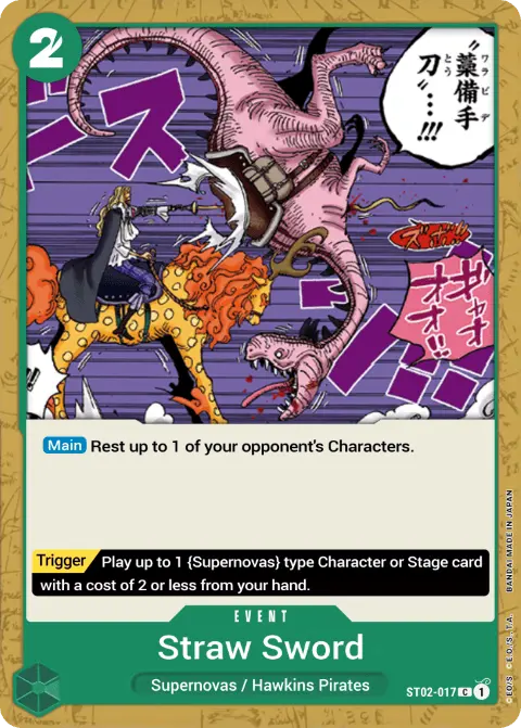 Straw Sword (ST02-017) One Piece Card Game card