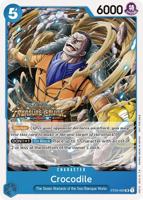 Crocodile (ST03-003_p1) Alt Art One Piece card