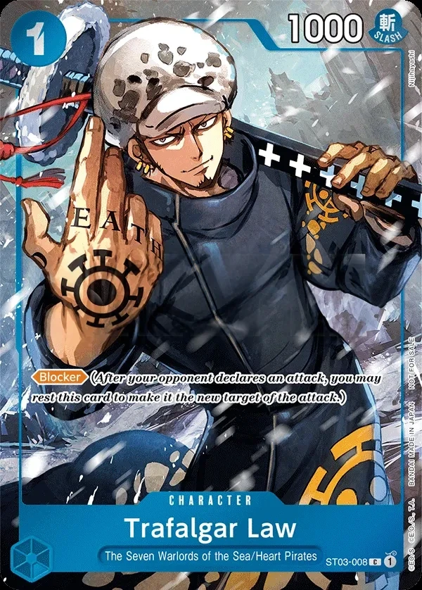 Trafalgar Law (ST03-008_p2) Alt Art One Piece card