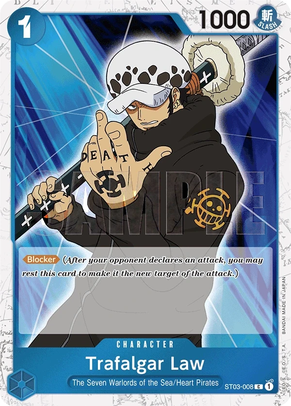 Trafalgar Law (ST03-008_p6) Alt Art One Piece card
