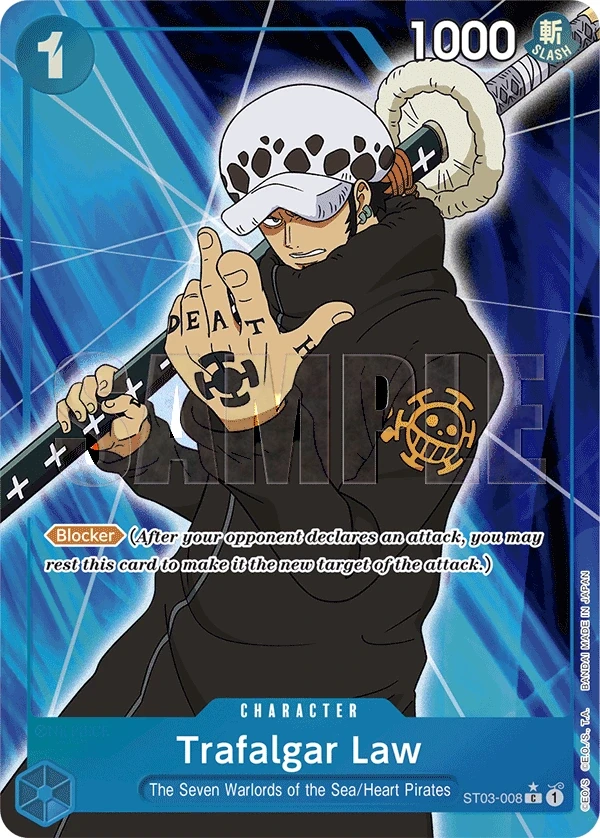 Trafalgar Law (ST03-008_p7) Alt Art One Piece card