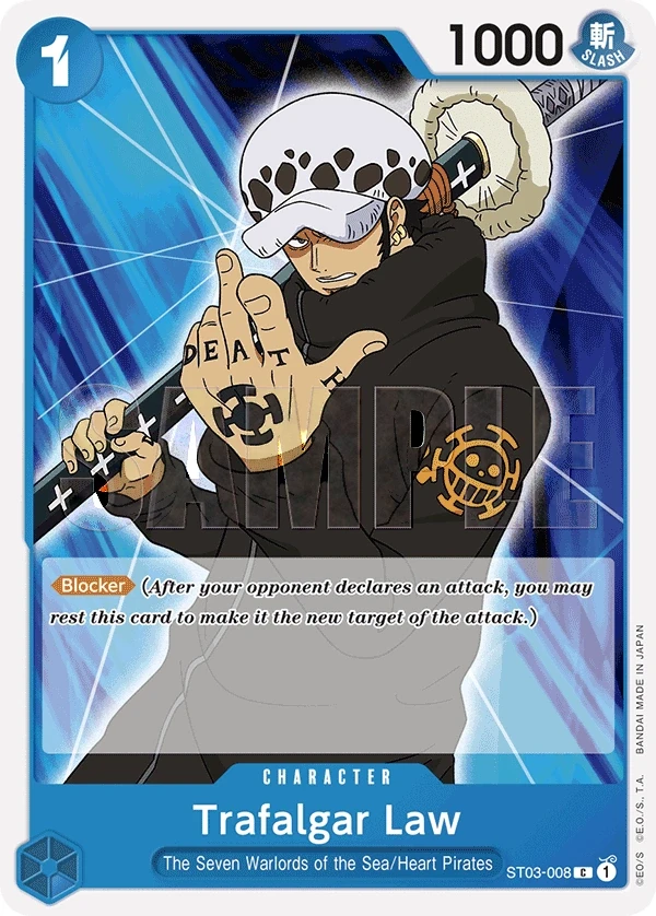 Trafalgar Law (ST03-008_r1) Reprint One Piece card