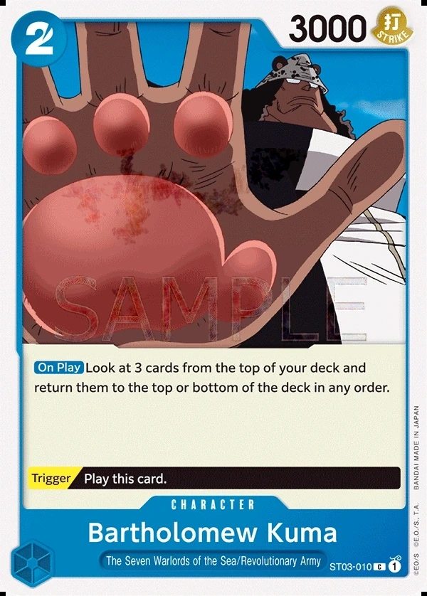 Bartholomew Kuma (ST03-010) One Piece card