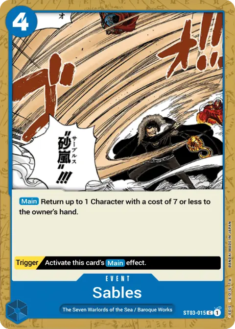 Sables (ST03-015) One Piece card