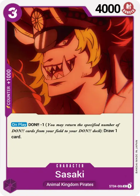 Sasaki (ST04-006) One Piece card