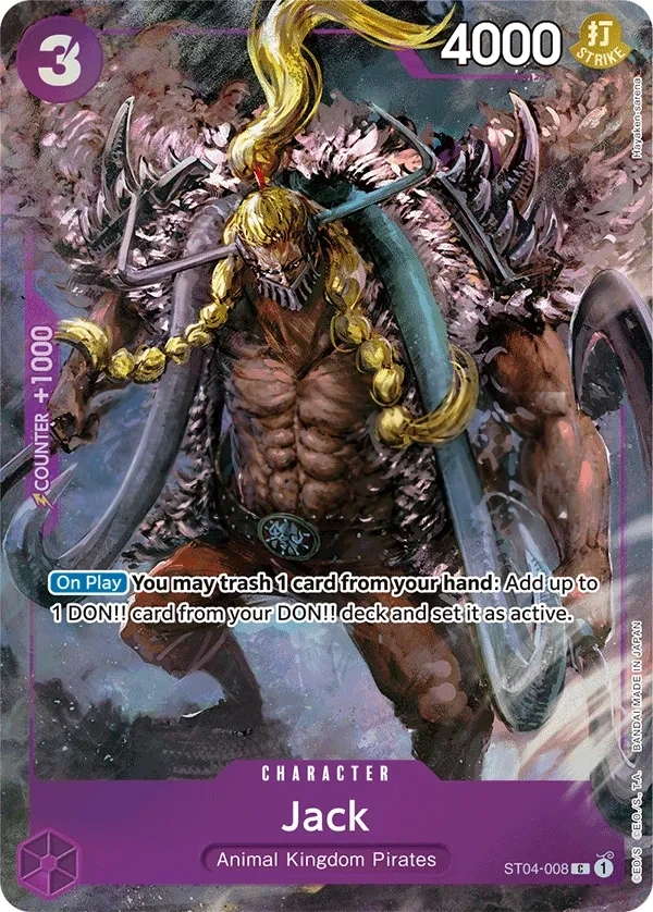 Jack (ST04-008_p2) Alt Art One Piece card