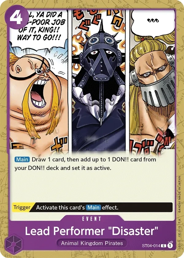 Lead Performer "Disaster" (ST04-014) One Piece card