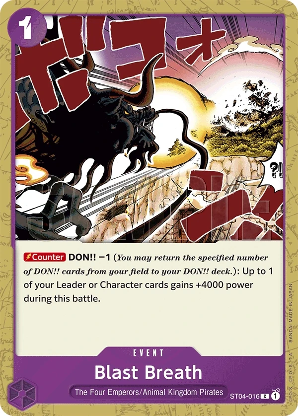 Blast Breath (ST04-016_r1) Reprint One Piece card
