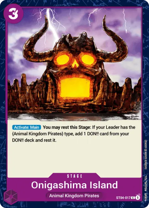 Onigashima Island (ST04-017) One Piece card
