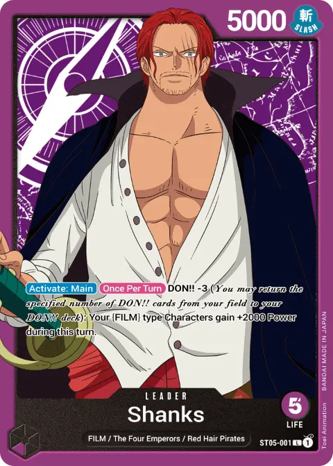 Shanks (ST05-001) One Piece card