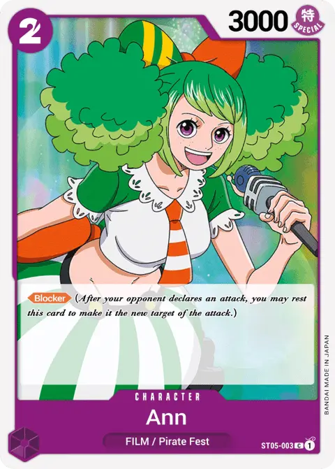 Ann (ST05-003) One Piece card