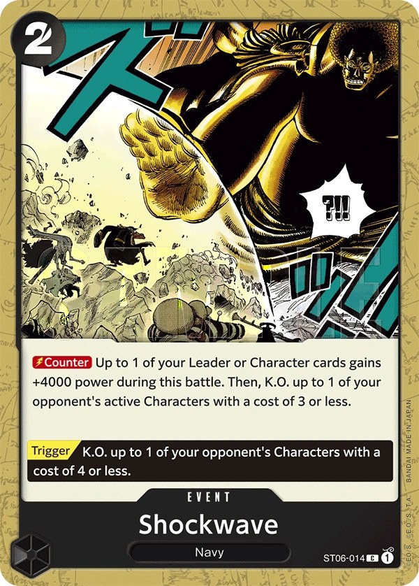 Shockwave (ST06-014_r1) Reprint One Piece card