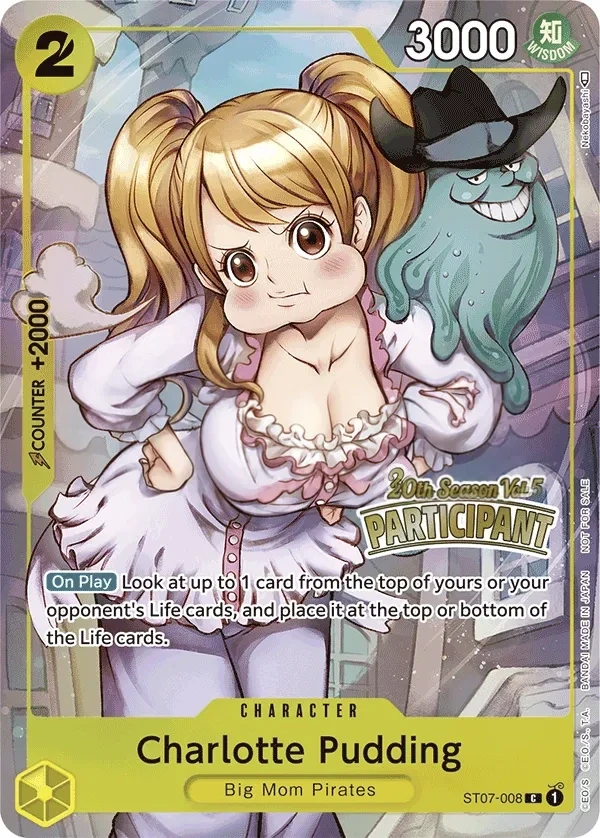 Charlotte Pudding (ST07-008_p1) Alt Art One Piece card