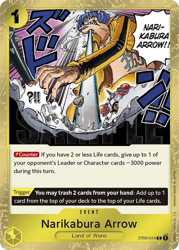 Narikabura Arrow (ST09-014_p2) Alt Art One Piece card
