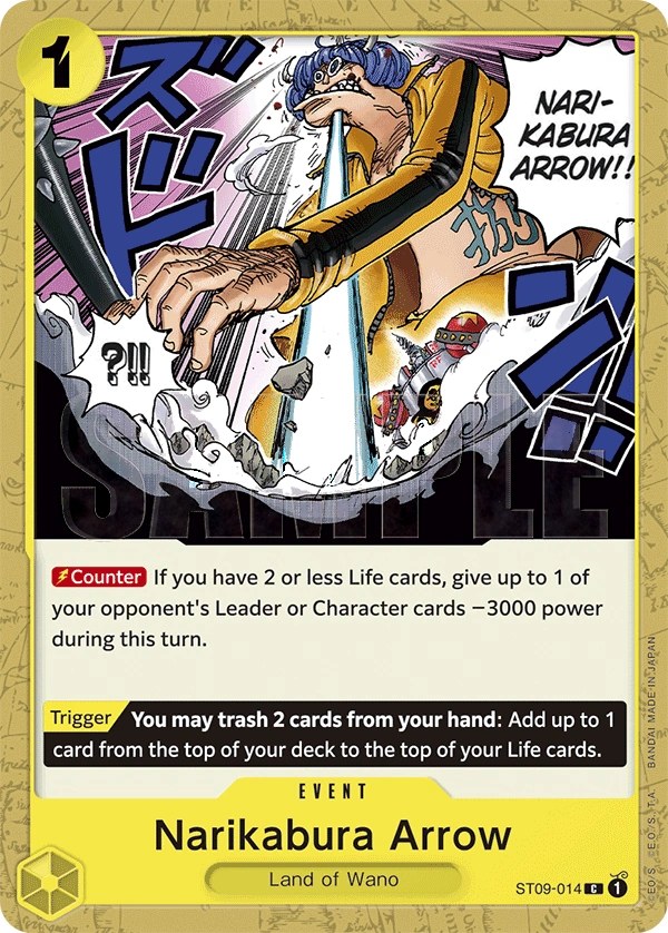 Narikabura Arrow (ST09-014_r1) Reprint One Piece card