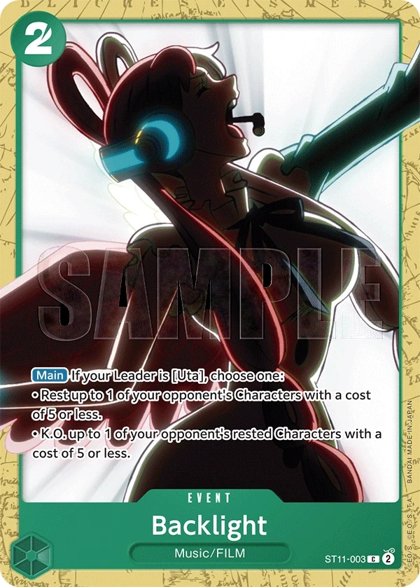 Backlight (ST11-003_p2) Alt Art One Piece card