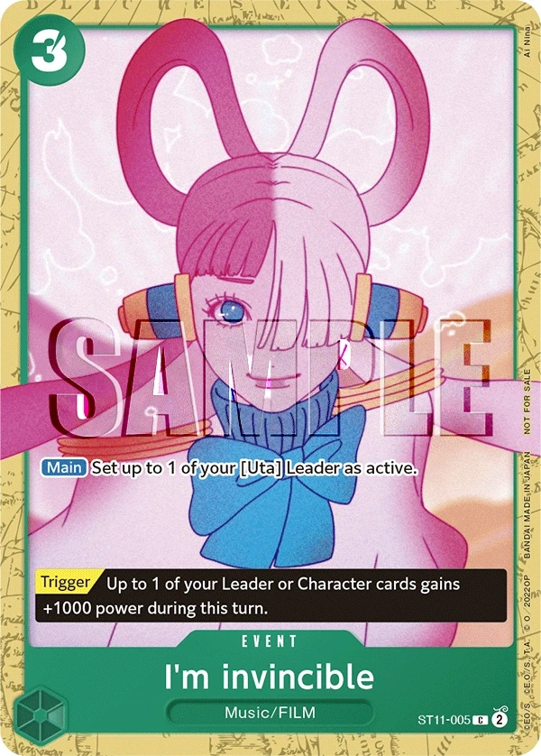 I'm invincible (ST11-005_p1) Alt Art One Piece card