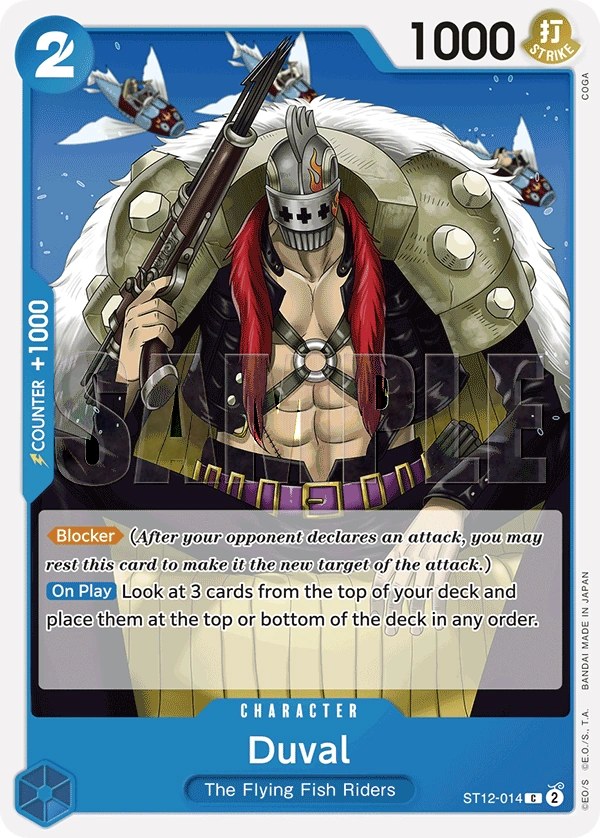 Duval (ST12-014_r1) Reprint One Piece card