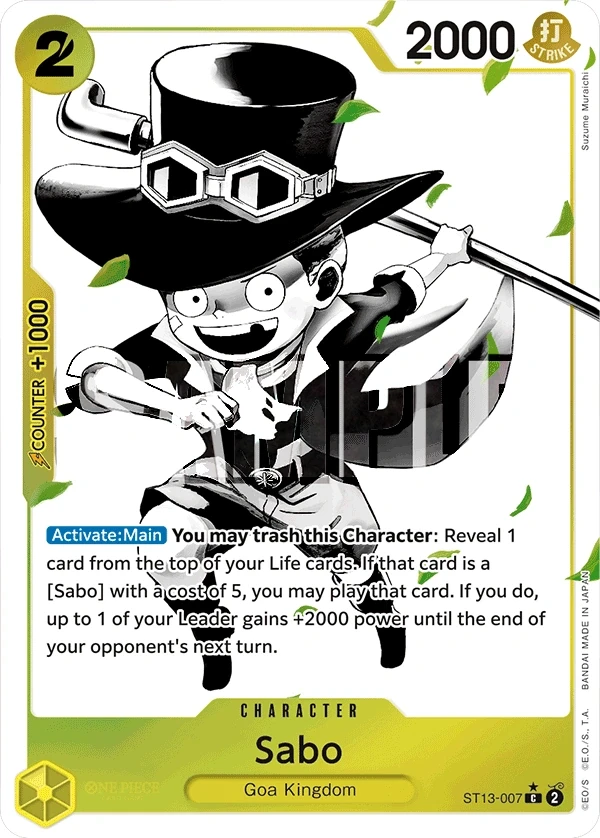 Sabo (ST13-007_p1) Alt Art One Piece card