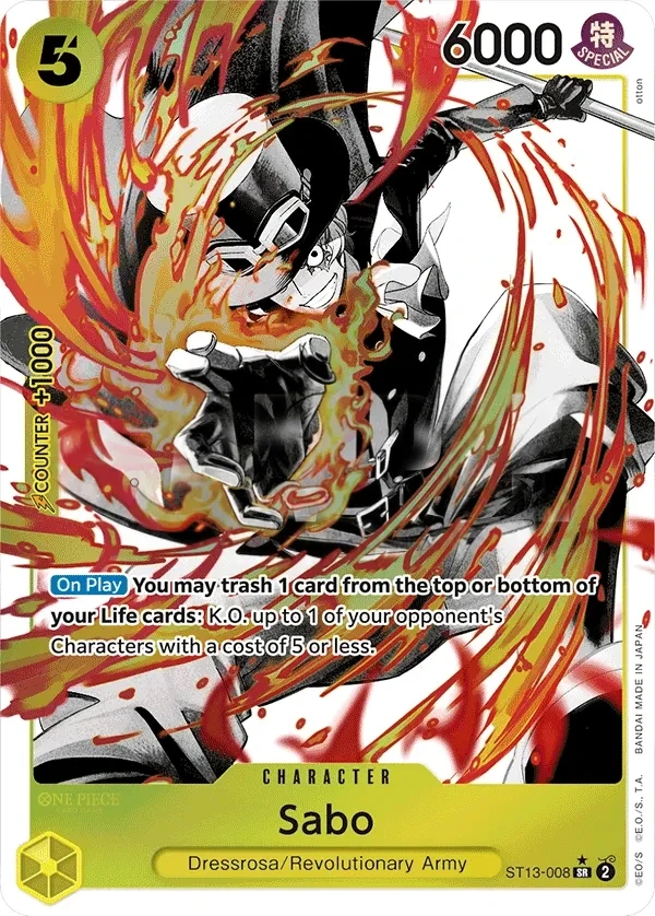 Sabo (ST13-008_p1) Alt Art One Piece card