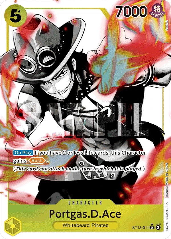 Portgas.D.Ace (ST13-011_p1) Alt Art One Piece card