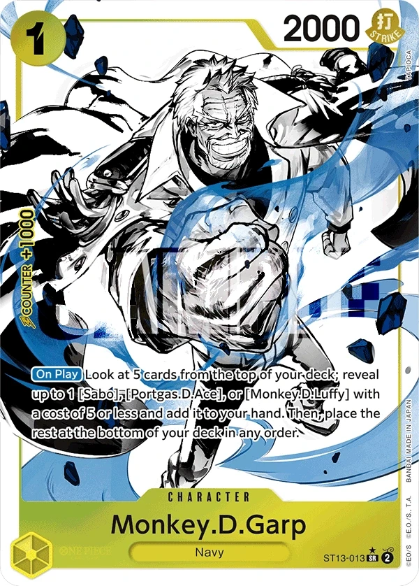 Monkey.D.Garp (ST13-013_p1) Alt Art One Piece card