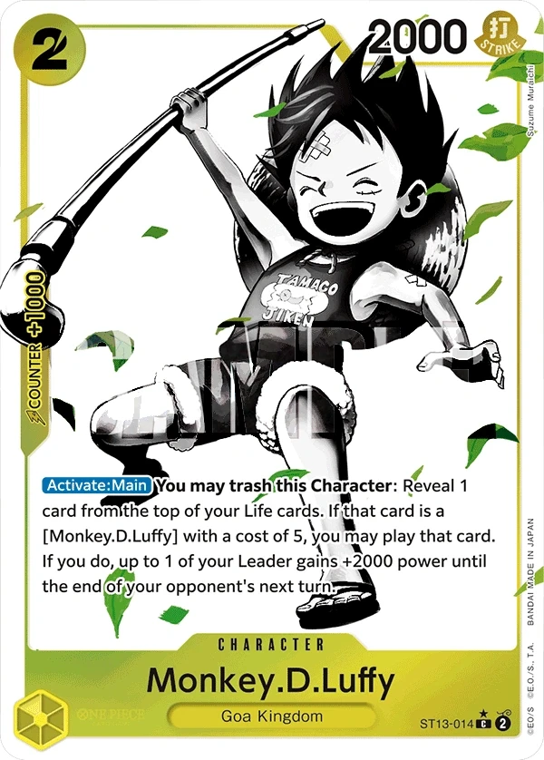 Monkey.D.Luffy (ST13-014_p1) Alt Art One Piece card