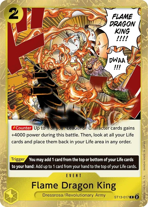 Flame Dragon King (ST13-017) One Piece card