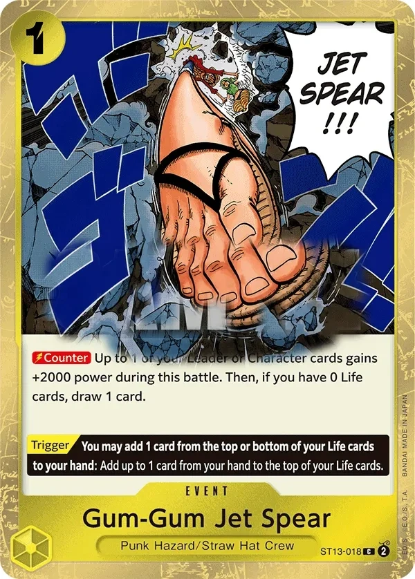 Gum-Gum Jet Spear (ST13-018) One Piece card