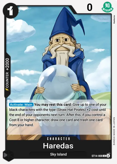 Haredas (ST14-008) One Piece card