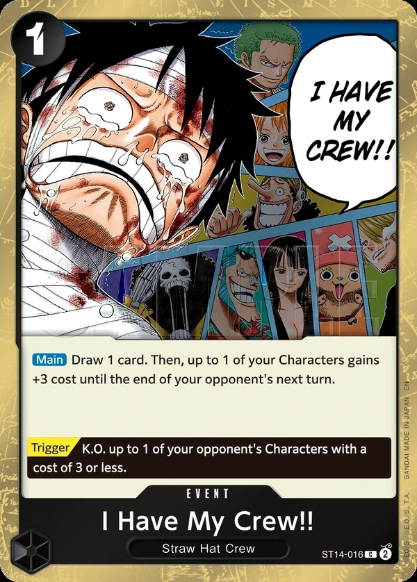 I Have My Crew!! (ST14-016_p1) Alt Art One Piece card