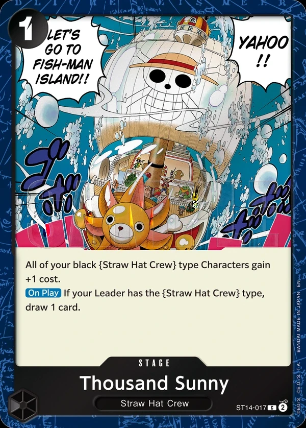 Thousand Sunny (ST14-017_p1) Alt Art One Piece card