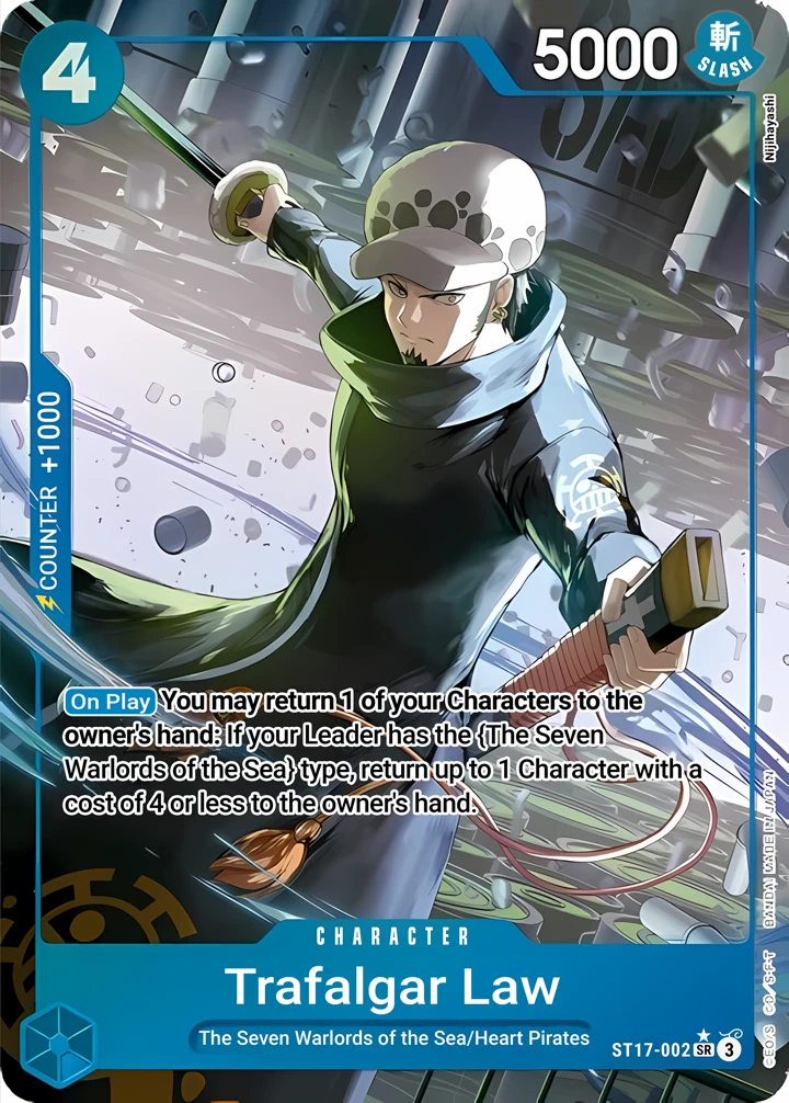 Trafalgar Law (ST17-002_p1) Alt Art One Piece card