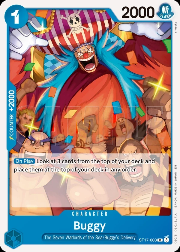 Buggy (ST17-003_r1) Reprint One Piece card