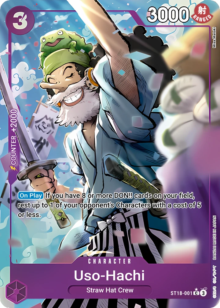 Uso-Hachi (ST18-001_p3) Alt Art One Piece card