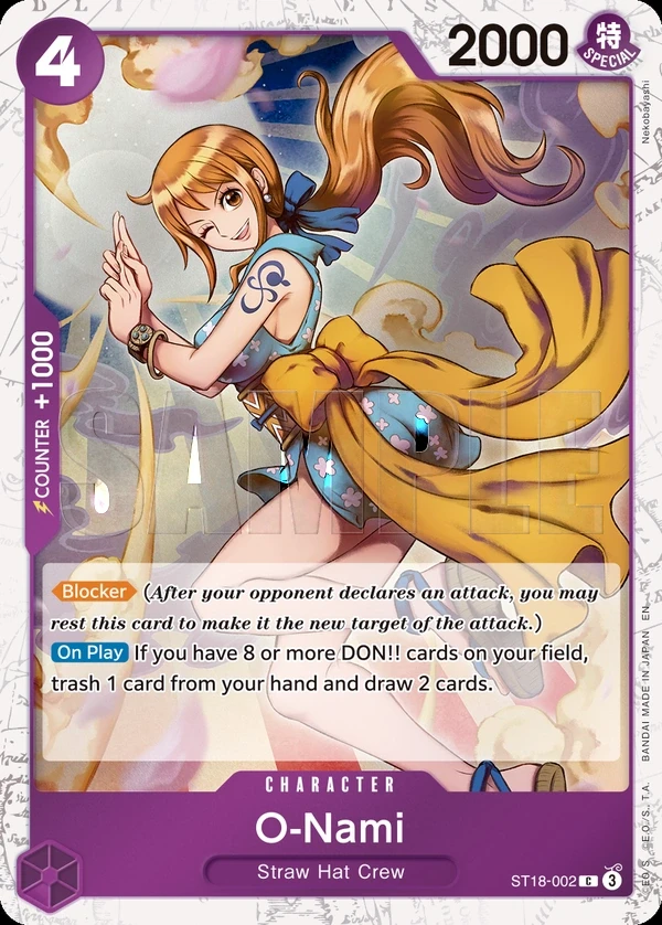 O-Nami (ST18-002_p1) Alt Art One Piece card
