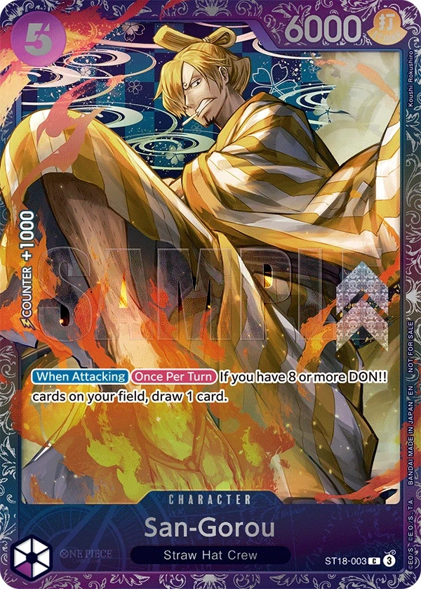 San-Gorou (ST18-003_p1) Alt Art One Piece card