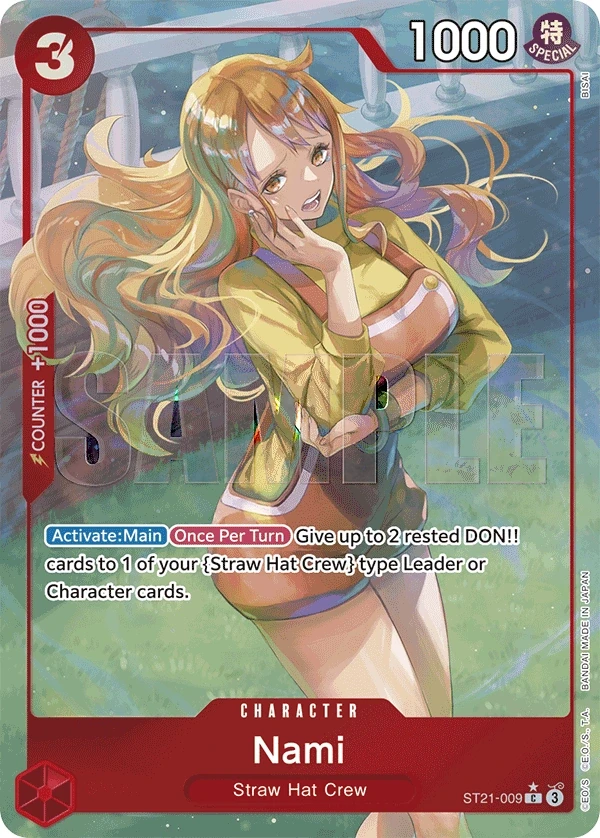 Nami (ST21-009_p1) Alt Art One Piece card