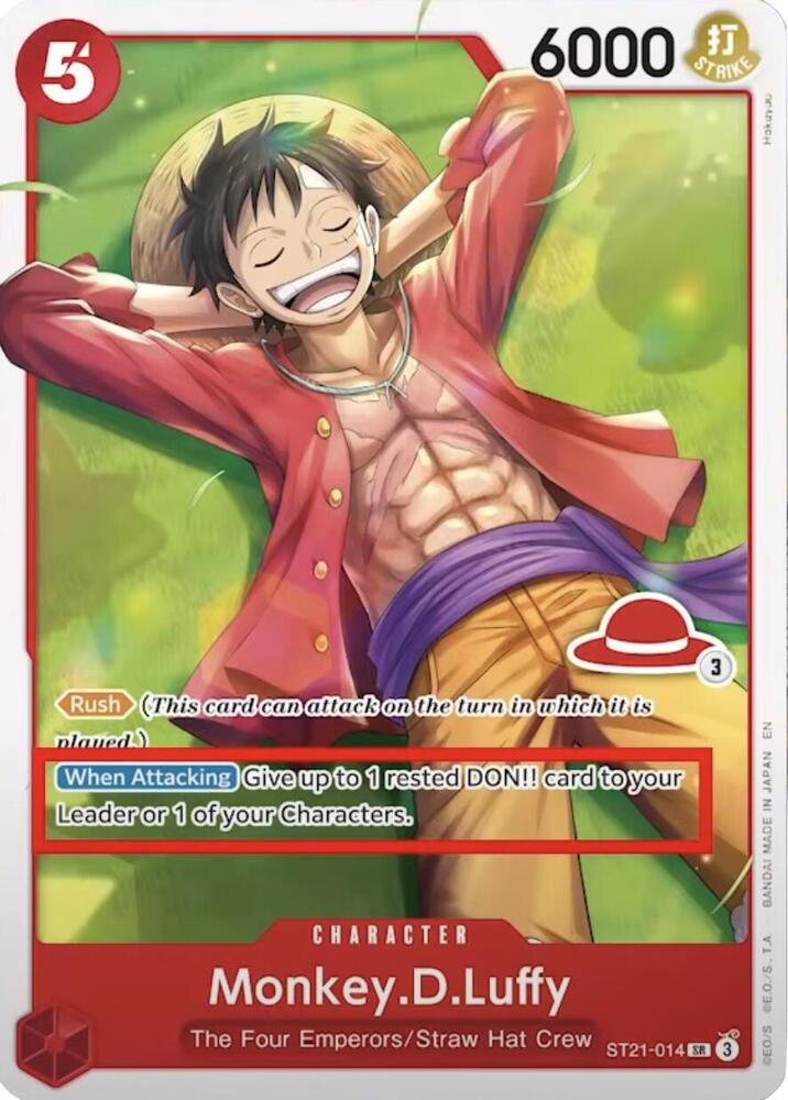 Monkey.D.Luffy (ST21-014_p1) Alt Art One Piece card