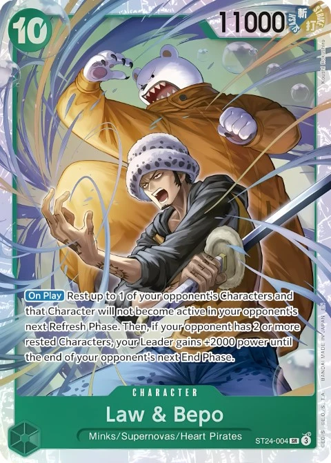 Law & Bepo (ST24-004) One Piece card